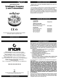Thumbnail of document Manual - MinIPAQ-HLP Basic Programmable 2-Wire Transmitter